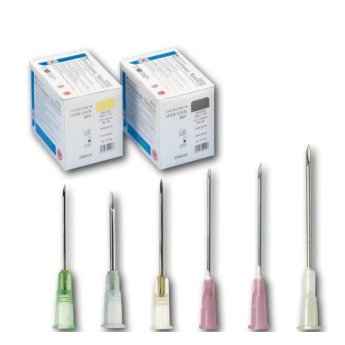 HS-injekční jehly Luerlock hnědé 26G 0,45 x 25 mm 100 ks