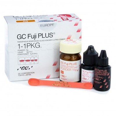 GC Fuji PLUS - SET Prášek 15 g /A3/+tekutina 7 ml+kondicionér 6.5 ml