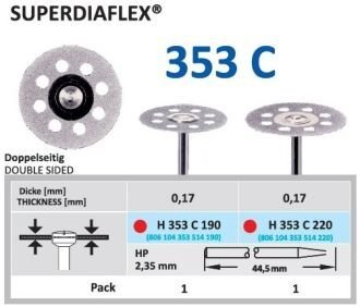 HORICO Superdiaflex oboustranný disk C 22/0,17mm