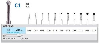 HORICO tvrdokovový vrták - gulička ISO18