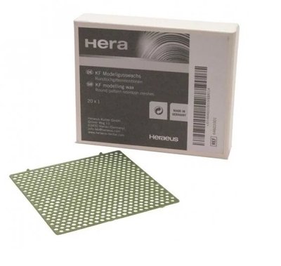 Modelovací vosk KF - balenie mriežkových úchytov s okrúhlym otvorom