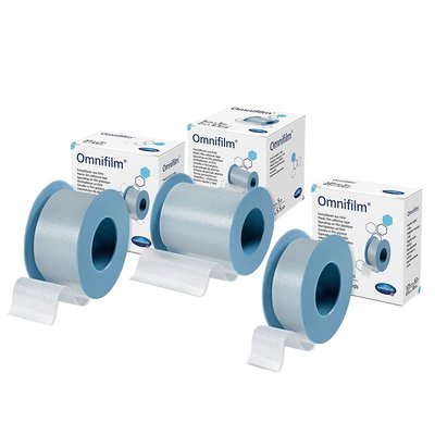 Náplast cívková fixační Omnifilm, z porézní transparentní fólie - 5 cm