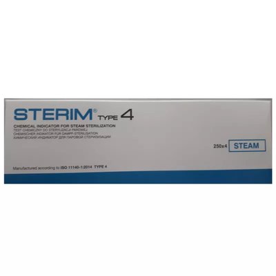 SPS STERIM (STEAM) wskaźnik do autoklawu 4x250szt