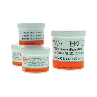 M+W Dental M+W Vatové kuličky - vel. 3 (5,5 mm) 4g