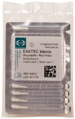 Exatec Blanco Wkłady z włókna szklanego #2 5szt./op. żółte