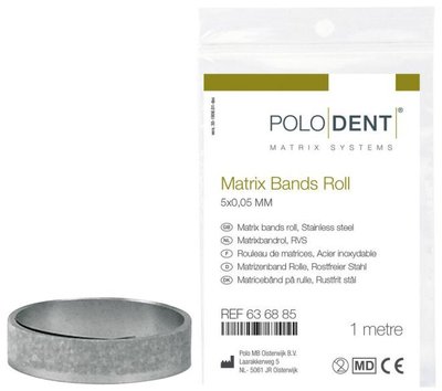 Matrix Bands Roll 5 x 0,05 mm stainless steel