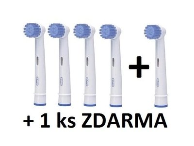 Oral-B Sensitive EBS 17-5 náhradní kartáčky 4+1 ZDARMA