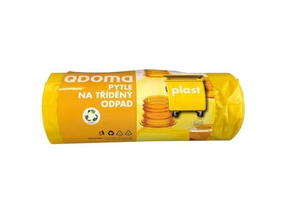 Q-pytle na tříděný odpad PLAST LD 60l, žluté