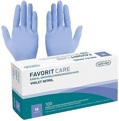 Favorit Care Violet nitrilové XS