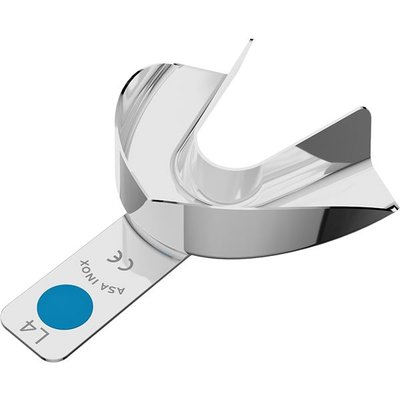 Otiskovací lžíce ASA kovová bez ret.kraje dolní M modrá L4