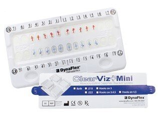 Zamki kryształowe(szafirowe) ClearViz+Mini MBT.022 (5-5) góra/dół z haczykami na 3,4,5 CLEARVIZ+ MINI BRACKET SET MBT .022 HOOKS ON3,4,5"S
