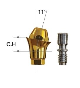 Megagen AR Multi-unit angled abutment 11° - CH=3.5