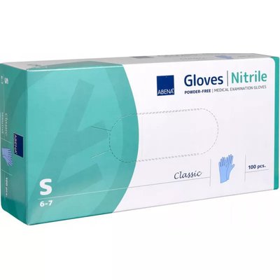 Rękawice ABENA nitrylowe 100szt niebieskie - Wybierz typ:: S