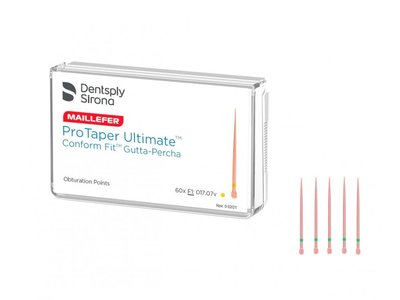 Gutaperčové čepy Protaper Ultimate FX, 60ks