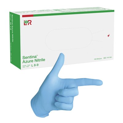 Rukavice Sentina AZURE Nitril modré - L