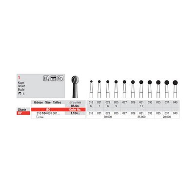 Vrtáček ocelový HP 1.018 (5ks/bal)