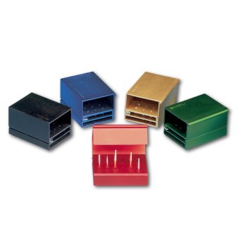 HS-STOJÁNEK na vrtáčky/BUR CLIP/modrý, na 18 ks