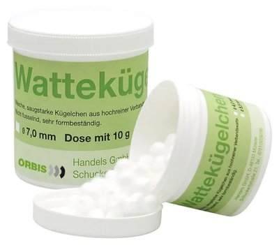 ORBIS Vatové kuličky dóza 10 g - O 7,0 mm