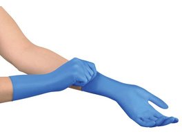 Peha-soft® nitrile guard powderfree - Packung 100 Stück puderfrei, blau, S