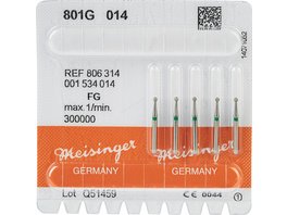 Diamanten 801 - Packung 5 Stück blau mittel, RA, Figur 001 Rund, ISO 012