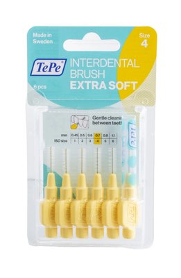 TePe Extra Soft 0,7 mezizubní kartáček žlutý 6 ks