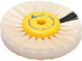 Einlagen-Rundbürste - Stück 3 Reihen Chungking-Borsten, 2 Reihen Leder, Ø 40/80 mm