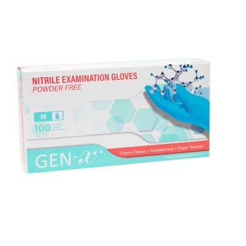 HS-rukavice nitril nepudrované Gen-X L 100 ks