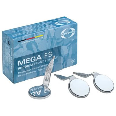 HAHNENKRATT MEGA FS Rhodium Zrcátko Ploché ø 24mm Vel.5 12ks
