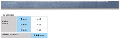 Pásek s pilkou 0,05mm/4mm 414