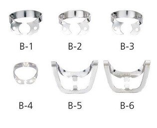 Koferdam klamra - zestaw klamer Brinkera 6 sztuk