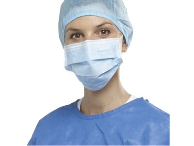 EURONDA Monoart ústenka 3-vrstvá chirurgická modrá 50ks