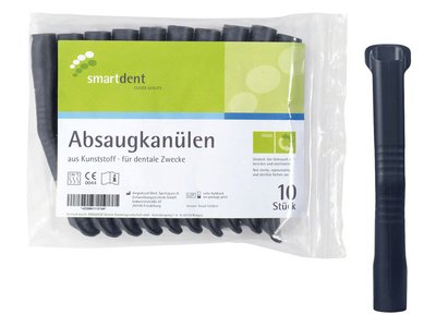 Odsávací kanyly Smart, 10ks černé 203509