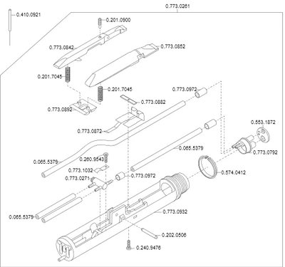 3F stříkačka - ventilové tělo