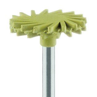 Meisinger gumka do ceramiki 9771C.204.140 żółta, dysk Twist impregnowana nasypem diamentowym