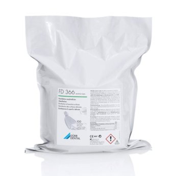 FD 366 sensitive dezinfekční ubrousky, rychlá dezinfekce ploch, doplňkové balení 20x30cm do kyblíku 100 ks