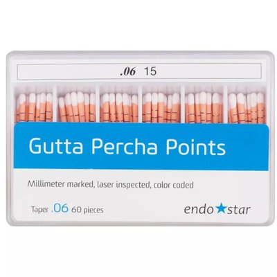 Gutaperka ENDOSTAR Diadent 60szt rozszerzalność 06 - Wybierz typ:: 45/06
