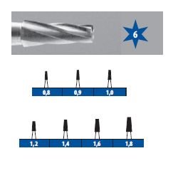 Vrtáček turb. J2/010 (1ks) 6 břitů