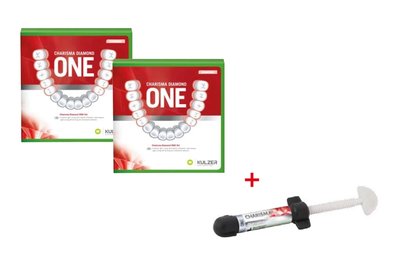 Charisma Diamond ONE zestaw (4 g x 2 szt. + Gluma Bond 4 ml) x 2 szt. + Charisma Diamond ONE 4 g Kulzer
