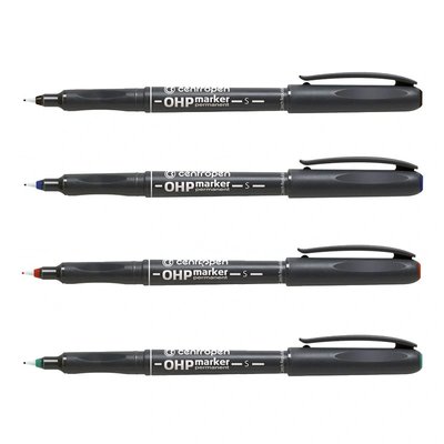 Popisovač 2634 S OHP permanent, šíře stopy 0,3 mm - Červená