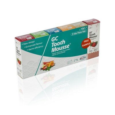 GC Tooth Mousse, sortiment, 5 + 1 ks