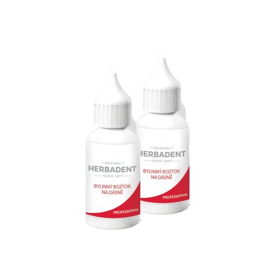 Herbadent Professional bylinný roztok na dásně 2x25 ml