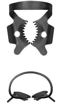 Rubber Dam Clamp 56S Hu-Friedy Black Line