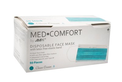 Ampri Med-Comfort ústenka s gumičkou - TYRKYSOVÁ 50 ks