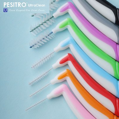 Mezizubní kartáčky Angle s držákem IB325 A - ISO0 Růžová (drát 0.4mm)