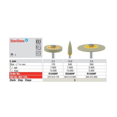 Leštící guma Stargloss R1540