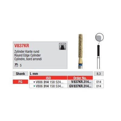 Diamant FG Diacut MLT V837KR.014 (5ks/bal)