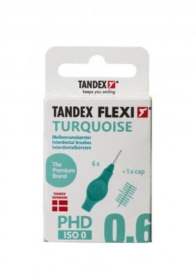 Tandex Flexi mezizubní kartáčky tyrkysové 0,35 mm, 6 ks
