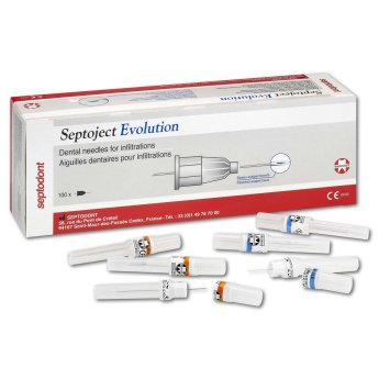 Septoject jehly karpulové Evolution 27G, 0,4 x 25 mm krátké, 100 ks