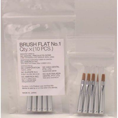 Gradia Brush pędzelek nr.1 Flat płaskie 10szt ref.001534