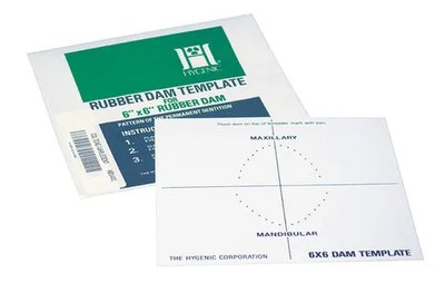 Dental Dam šablona 152 x 152 mm
